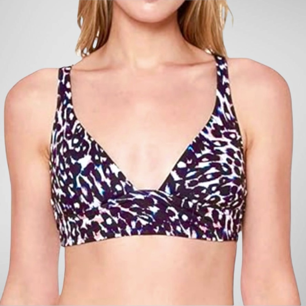 Sanctuary Cool Leopard Triangle Bikini Top